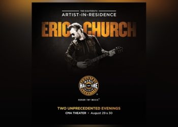 Eric Church is the next Artist-In-Residence at the Country Music Hall of Fame