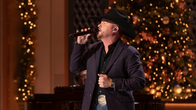Cody Johnsons displaying his Frank Sinatra side on CMA Country Christmas
