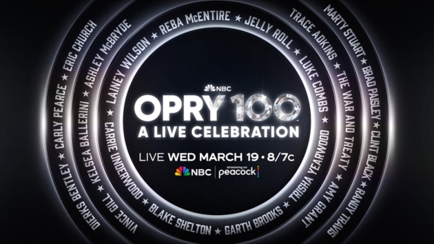 Blake Shelton to host star-studded Opry 100: A Live Celebration