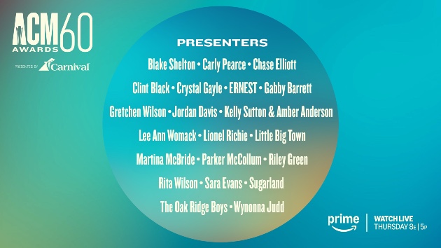Presenters announced for the 60th annual ACM Awards