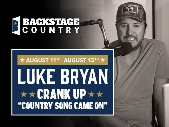 This Week’s Backstage Country Host: Luke Bryan