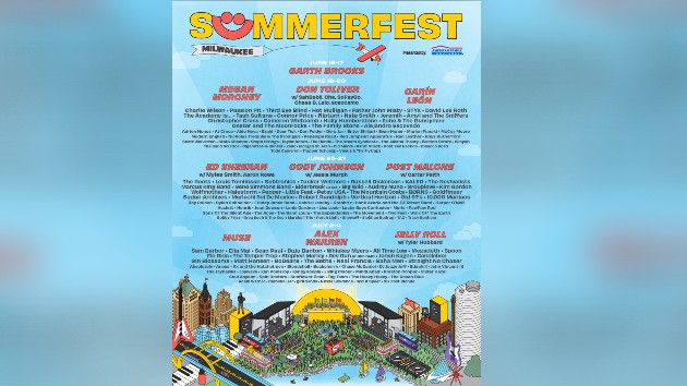 Jelly Roll, Megan Moroney, Cody Johnson & more to join Garth Brooks at Milwaukee’s Summerfest