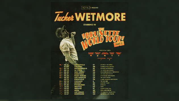 Tucker Wetmore adds 17 new shows to The Brunette World Tour